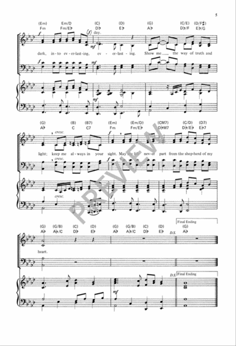 Shepherd of My Heart 4-Part scores gallery preview page 6
