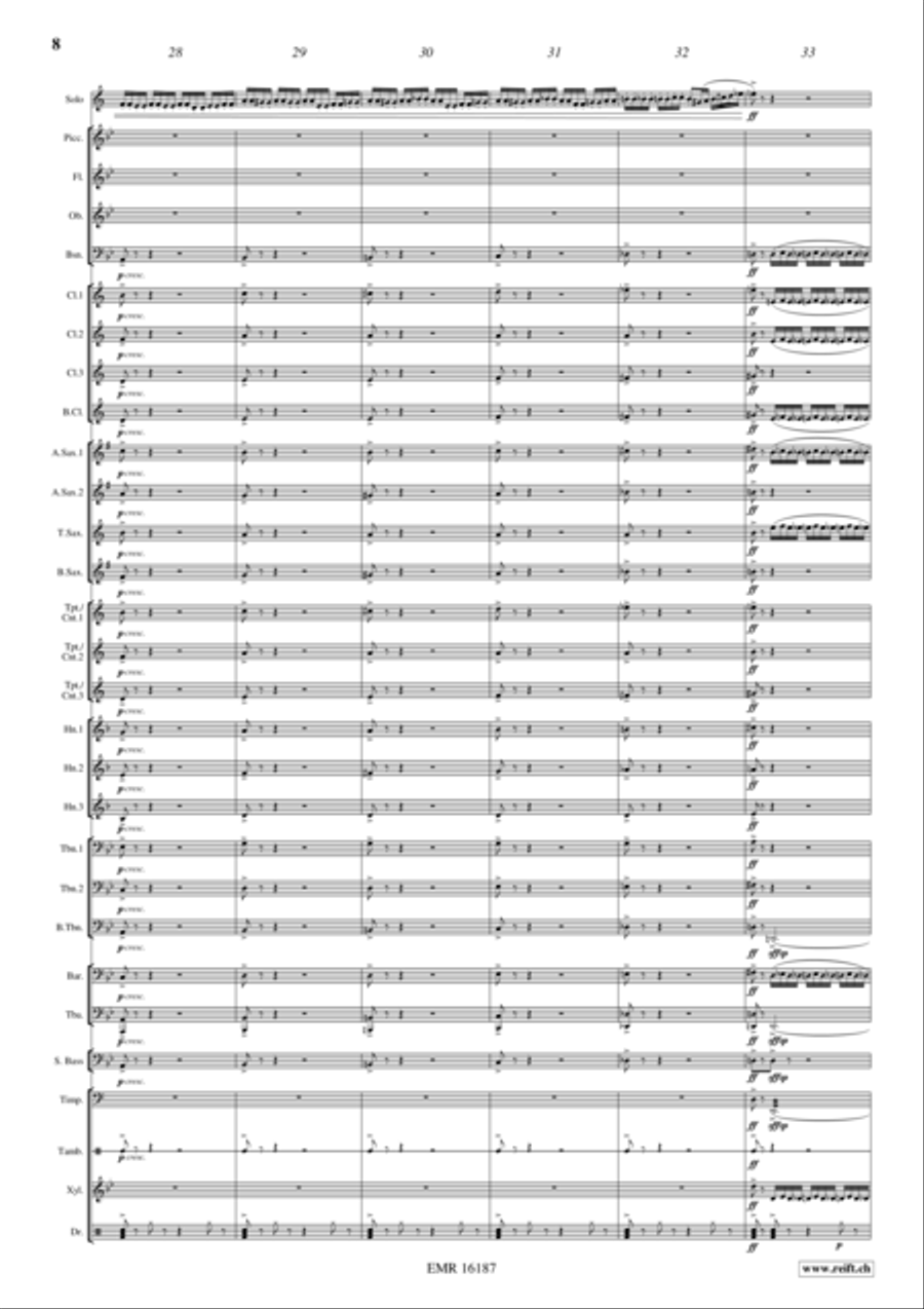 Green Hornet Theme Concert Band scores gallery preview page 10