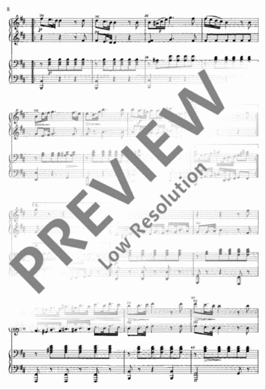 Polonaise Piano Duet scores gallery preview page 9