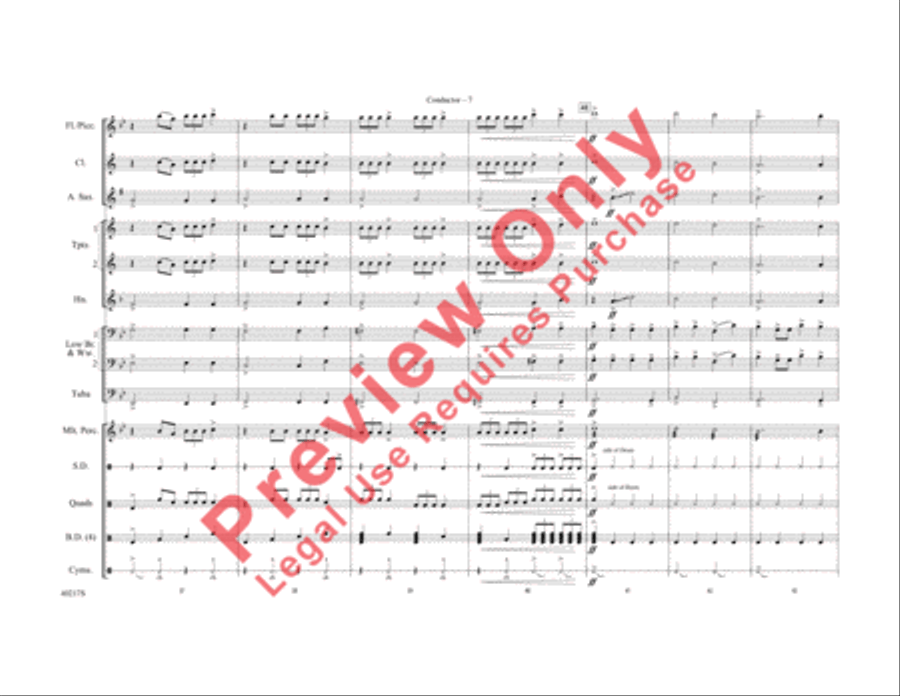 Right Round Marching Band scores gallery preview page 8