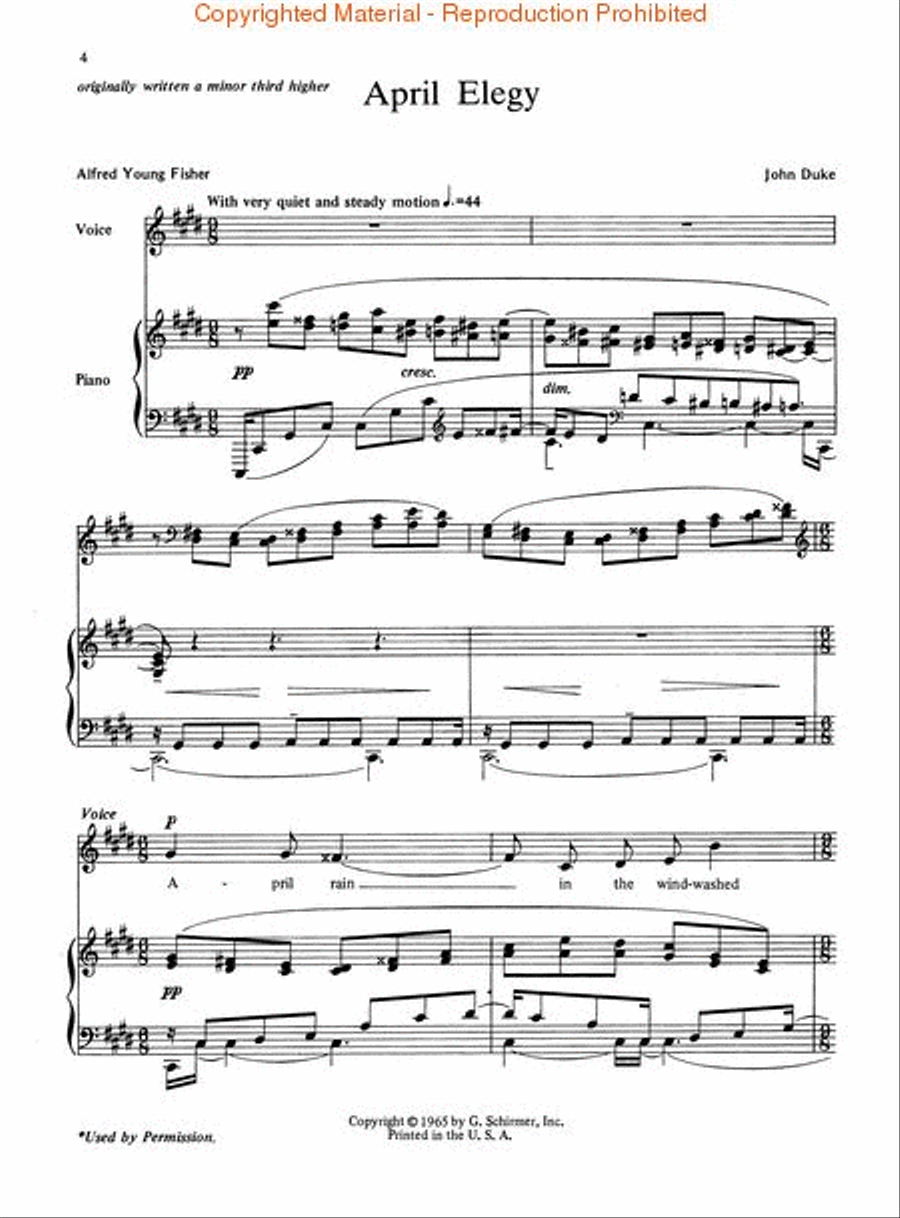 The Songs of John Duke Voice scores gallery preview page 2