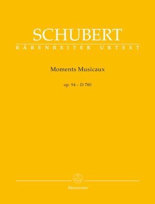 Book cover for Moments Musicaux, op. 94 D 780