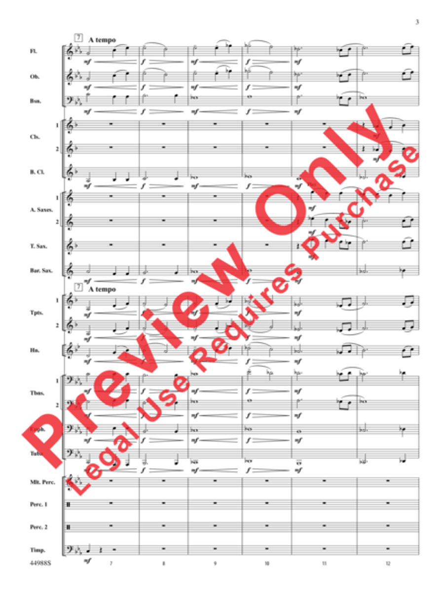 Escape from Dead Raider's Hollow Concert Band scores gallery preview page 4