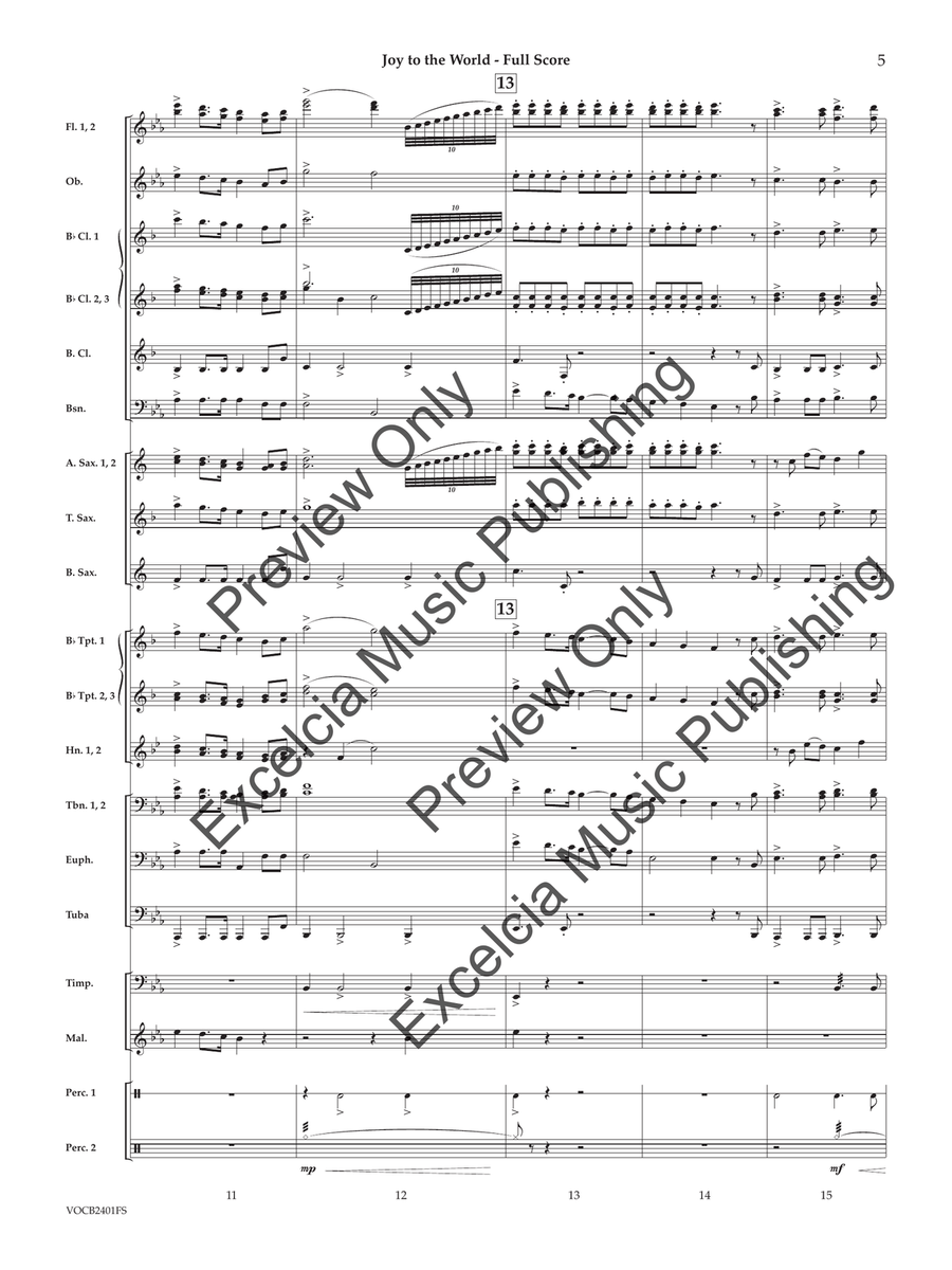 Joy to the World (Score) Joy to the World (Score) Concert Band scores gallery preview page 6