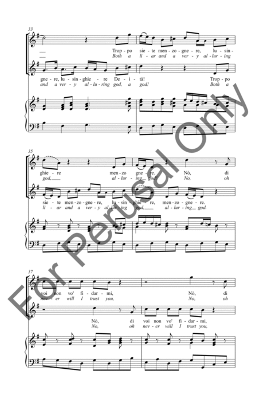 No, Di Voi Non Vo'Fidarmi SA scores gallery preview page 7