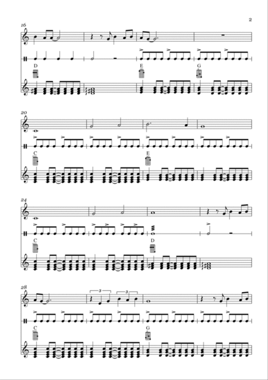 Hakuna Matata Hakuna Matata Chamber Music scores gallery preview page 2