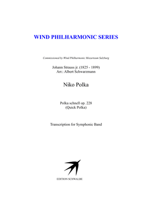 Book cover for Niko Polka, quick polka by Johann Strauss jr.