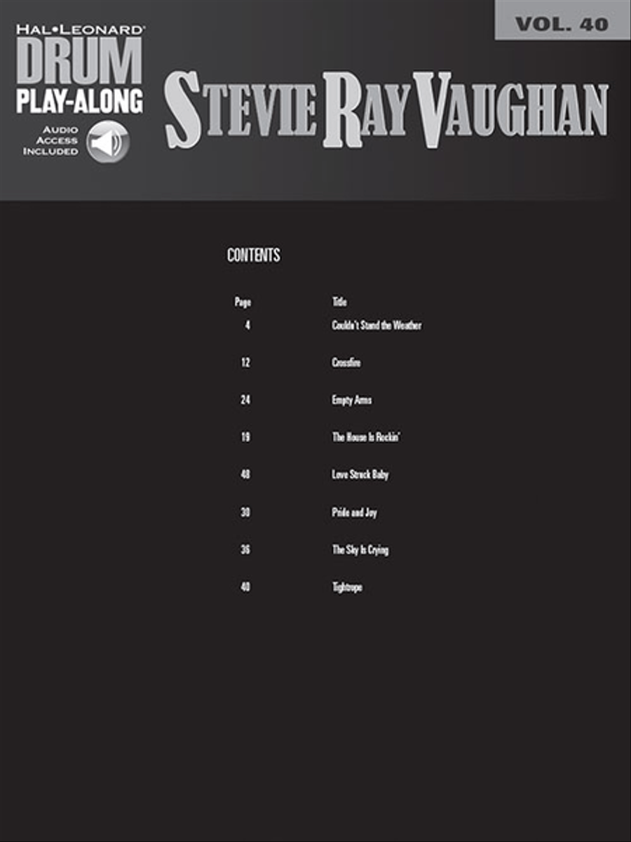 Stevie Ray Vaughan Percussion scores gallery preview page 2
