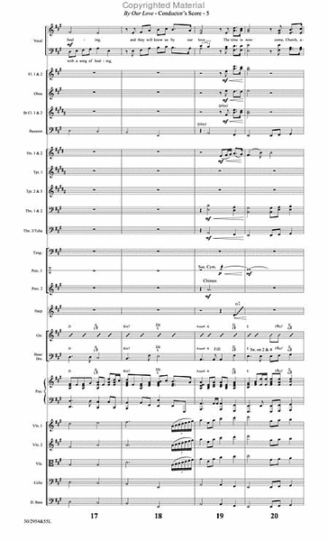 By Our Love - Orchestral Score and Parts