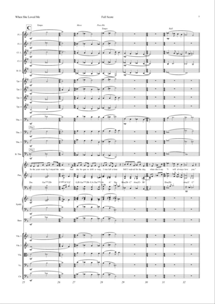 When She Loved Me When She Loved Me Jazz Ensemble scores gallery preview page 5