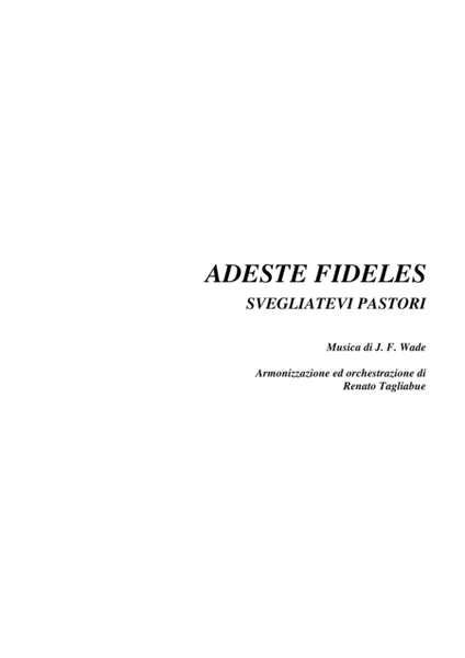 ADESTE FIDELES - For SATB Choir, Organ (and String Ensemble ad libitum - Parts) image number null