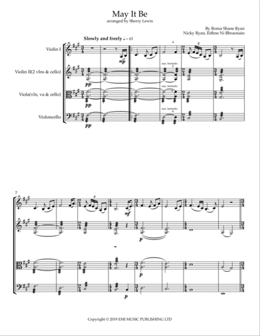May It Be (Chantage Version) String Trio scores gallery preview page 4