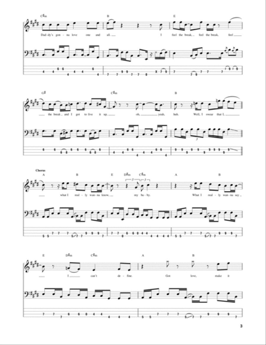 Santeria Guitar Tablature scores gallery preview page 3