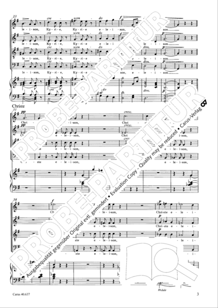 Messe breve no. 6 aux cathedrales 4-Part scores gallery preview page 8
