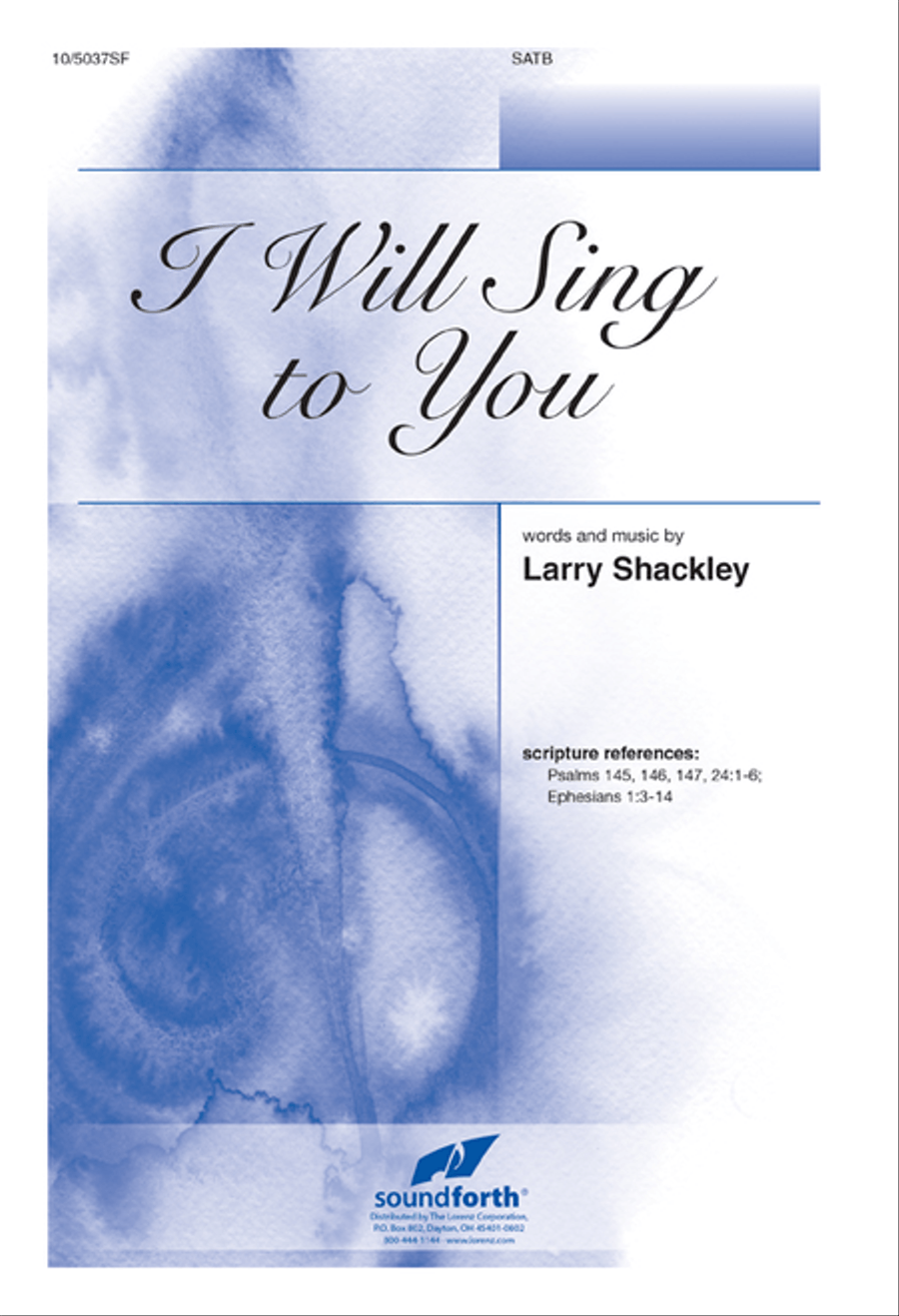 I Will Sing to You 4-Part scores gallery preview page 1