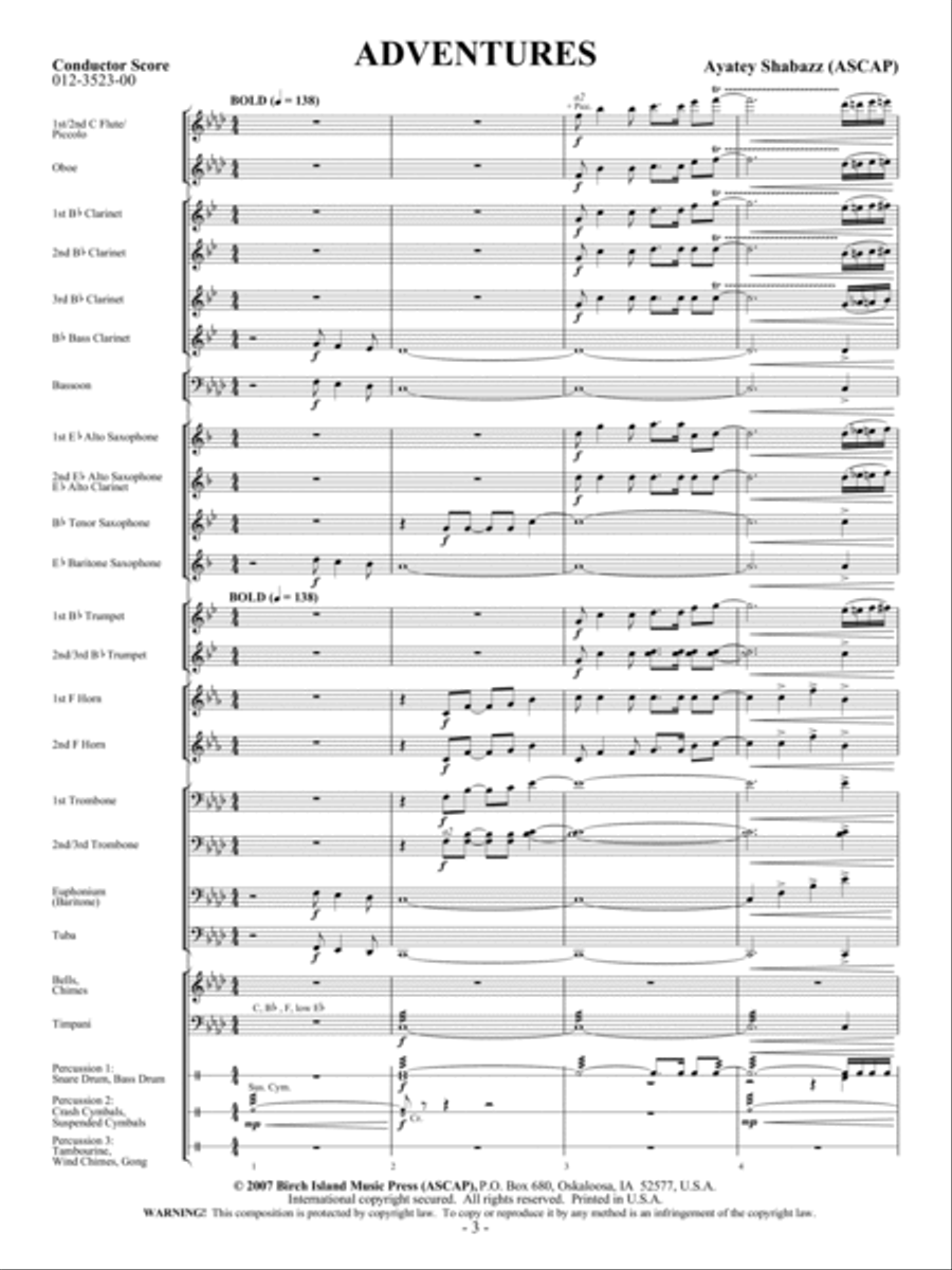 Adventures Concert Band scores gallery preview page 2