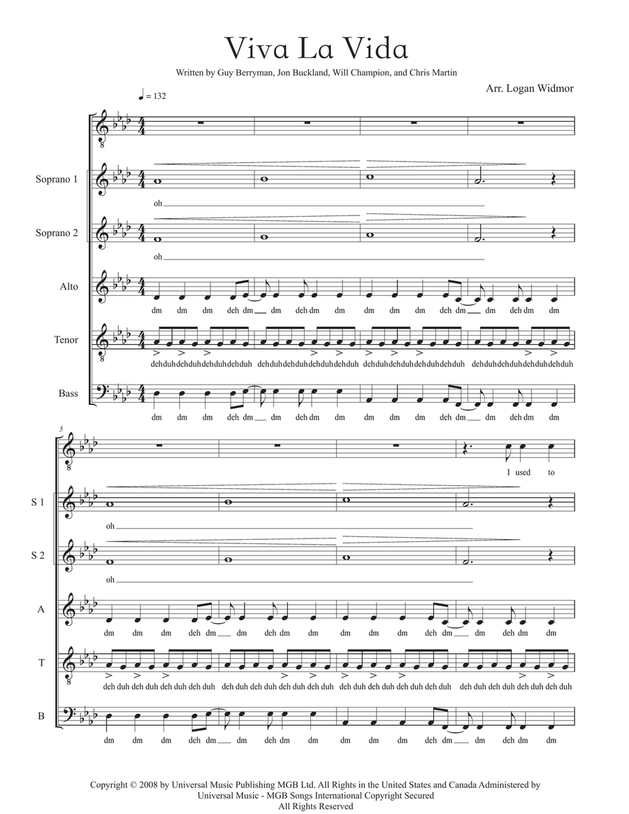 Viva La Vida Divisi scores gallery preview page 1