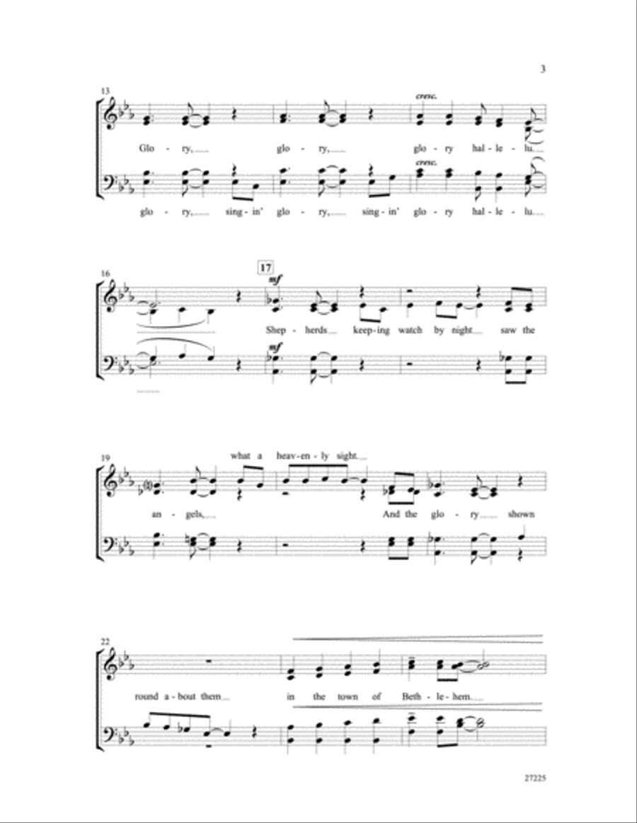 Angels Singin' Glory! 4-Part scores gallery preview page 3