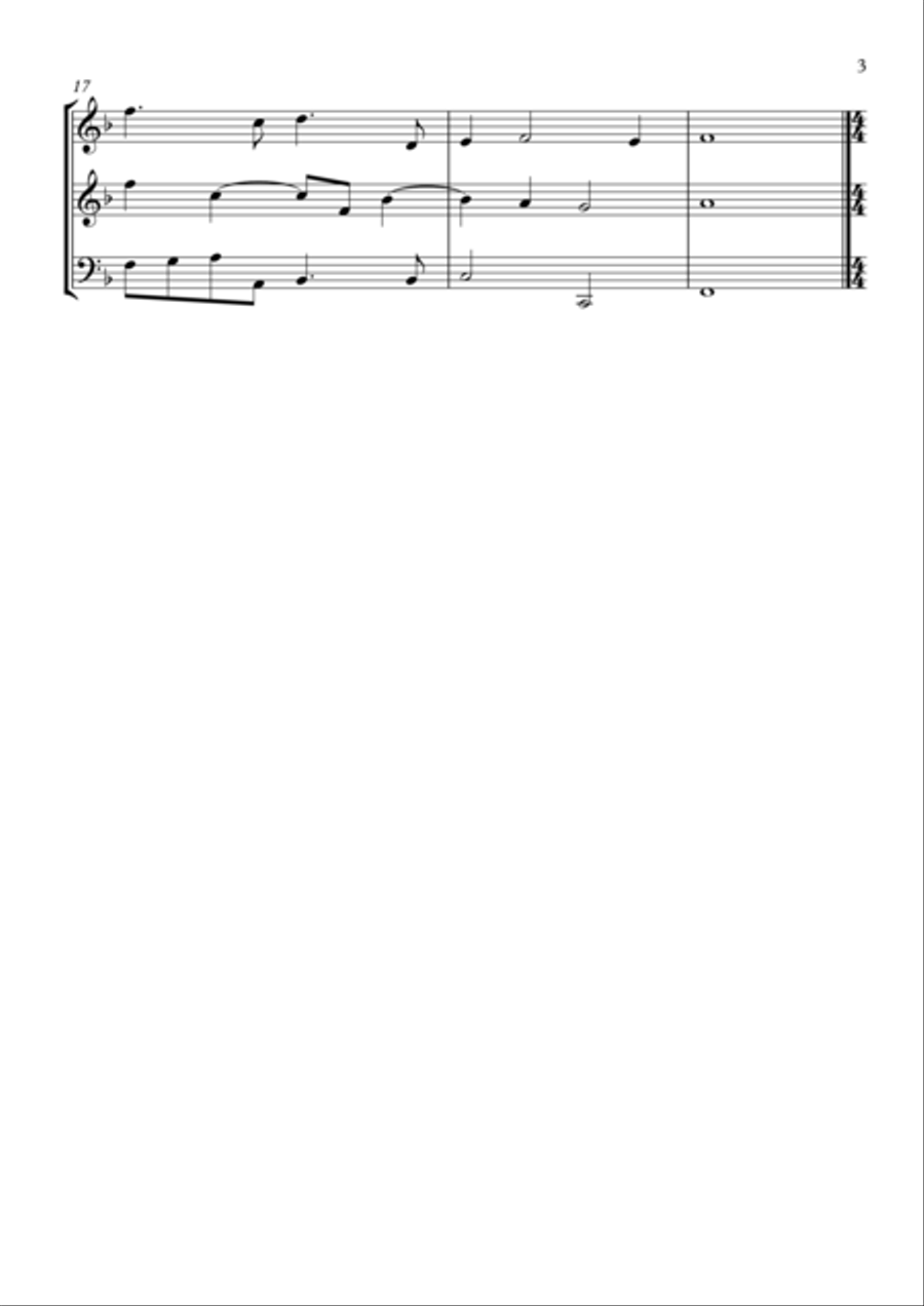 Sonata No.1 Op.3 Woodwind Trio scores gallery preview page 3