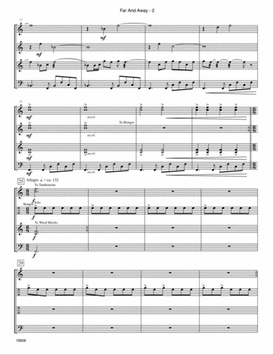 Far And Away Percussion scores gallery preview page 3