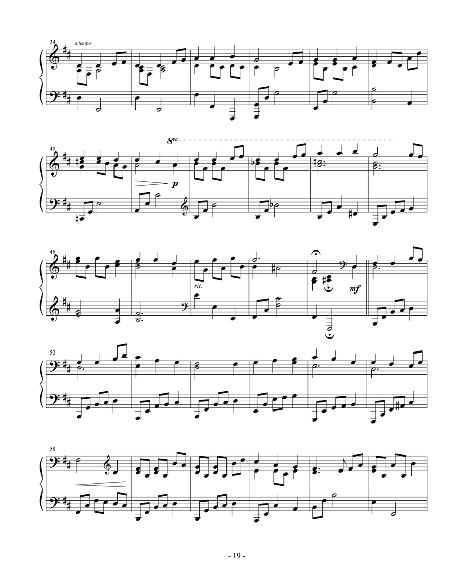 Noel: A Christmas Medley (Piano Solo) Piano Solo scores gallery preview page 2
