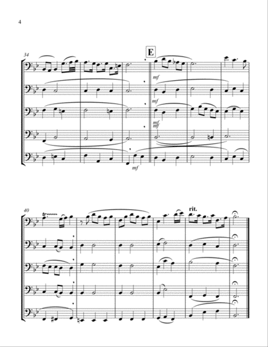 Bist Du Bei Mir (Violoncello Quintet) String Quintet scores gallery preview page 4