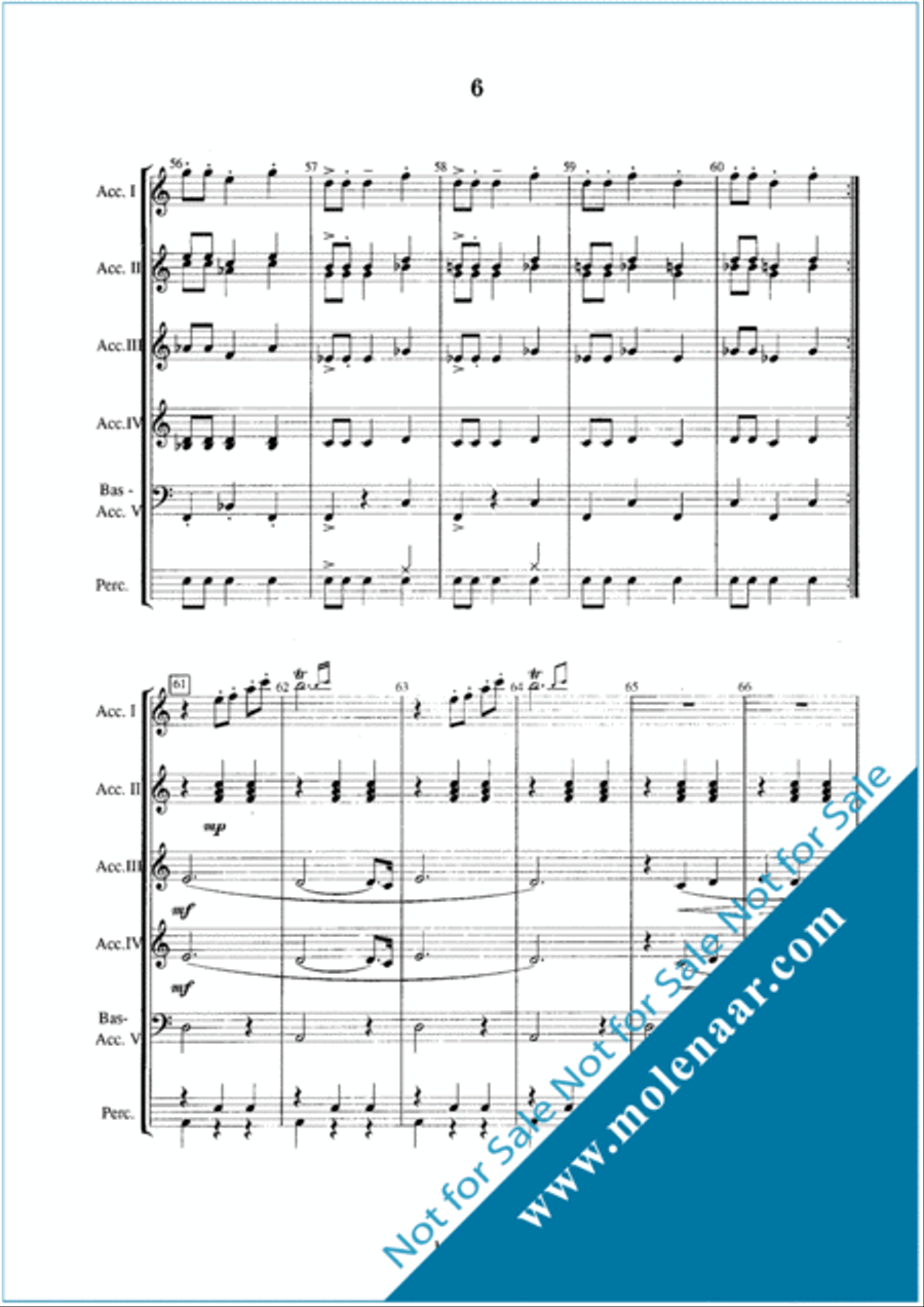 Le Jour D'Accordeon Accordion Orchestra scores gallery preview page 10