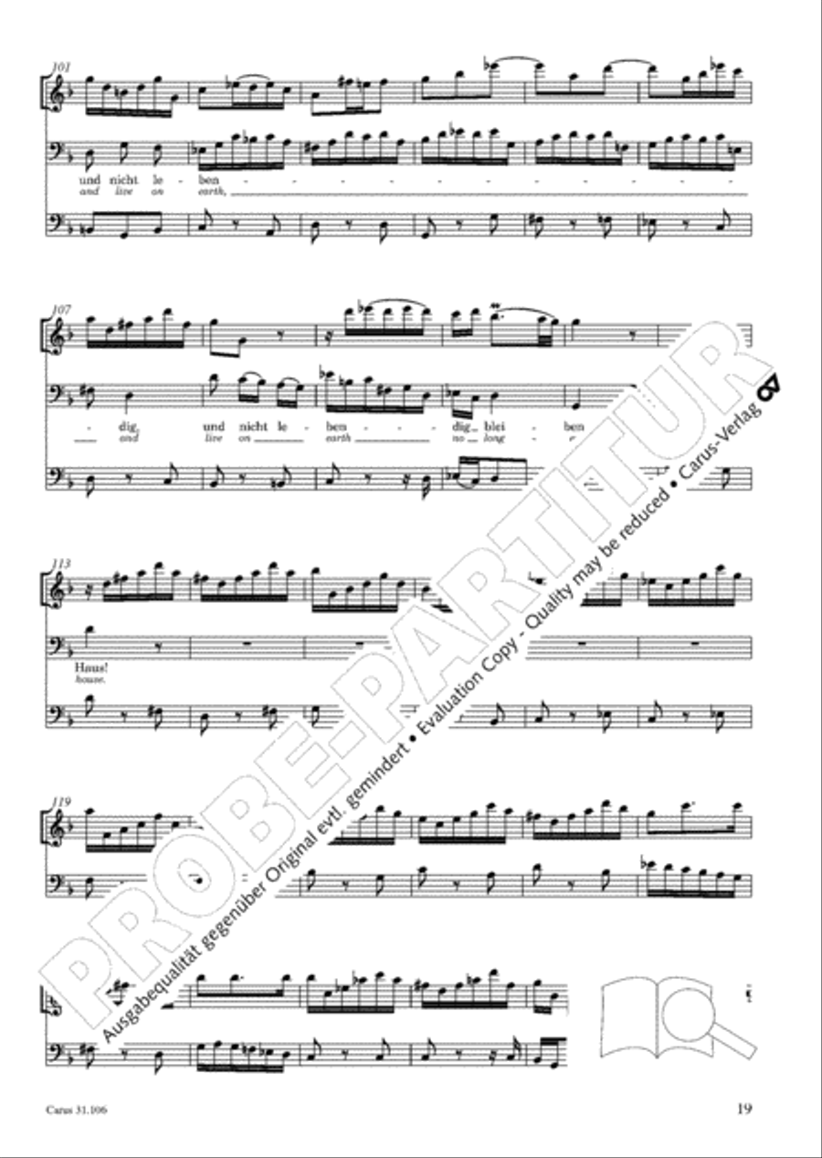 God's own time is the time appointed (Gottes Zeit ist die allerbeste Zeit) 4-Part scores gallery preview page 20