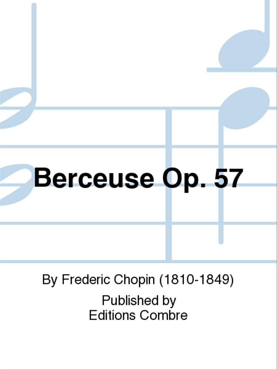 Berceuse Op. 57 Piano Solo scores gallery preview page 1