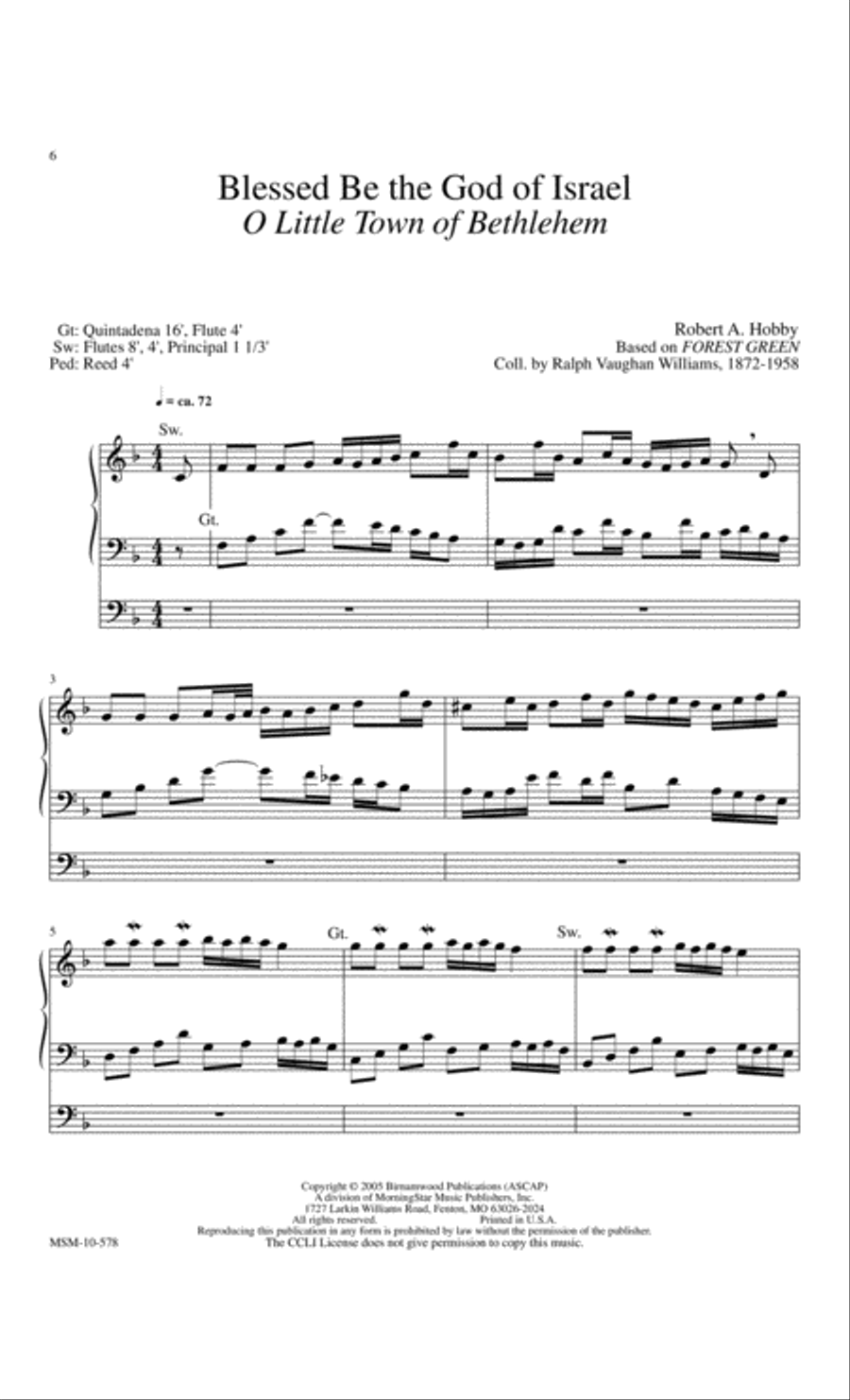 Three Hymns of Praise, Set 7 Organ scores gallery preview page 4