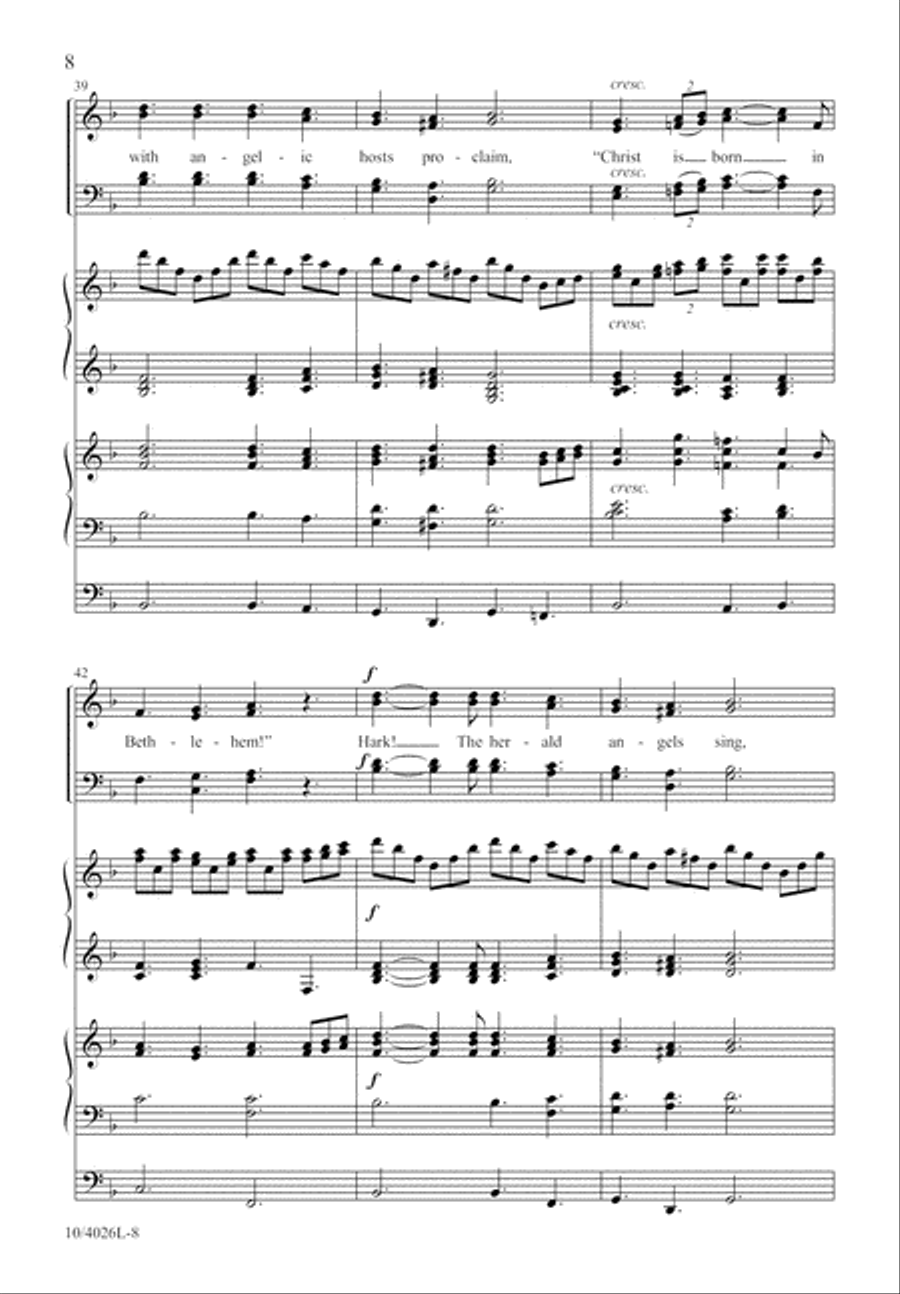 Joyful, All Ye Nations, Rise! 4-Part scores gallery preview page 9