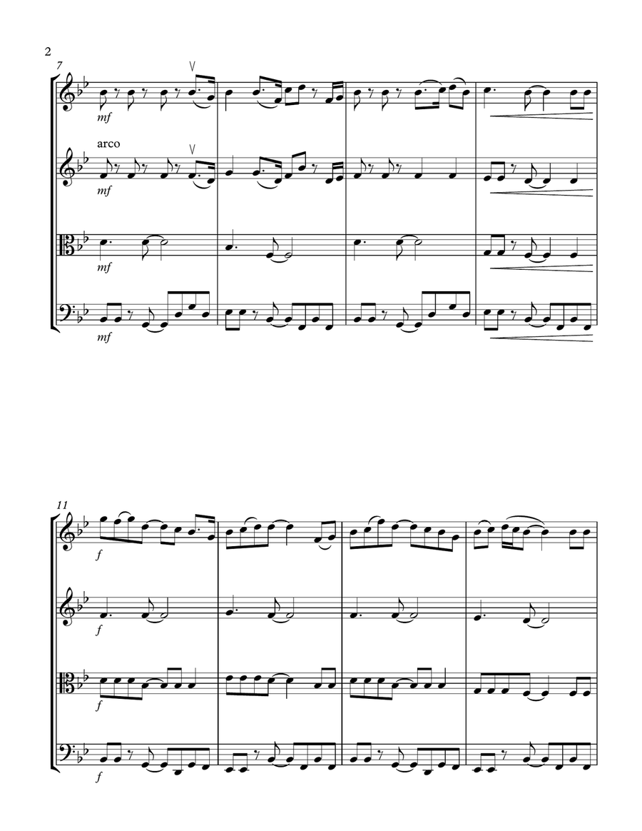 10,000 Hours String Quartet scores gallery preview page 2