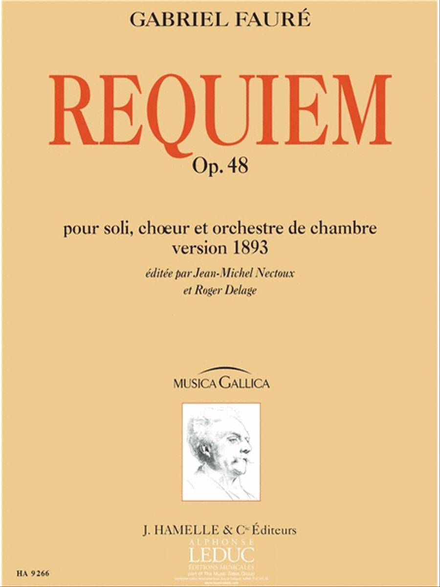Requiem Pour Soli, Ch?ur Et Orchestre De Chambre Op. 48 (version De 1893, Partition D Chamber Orchestra scores gallery preview page 1