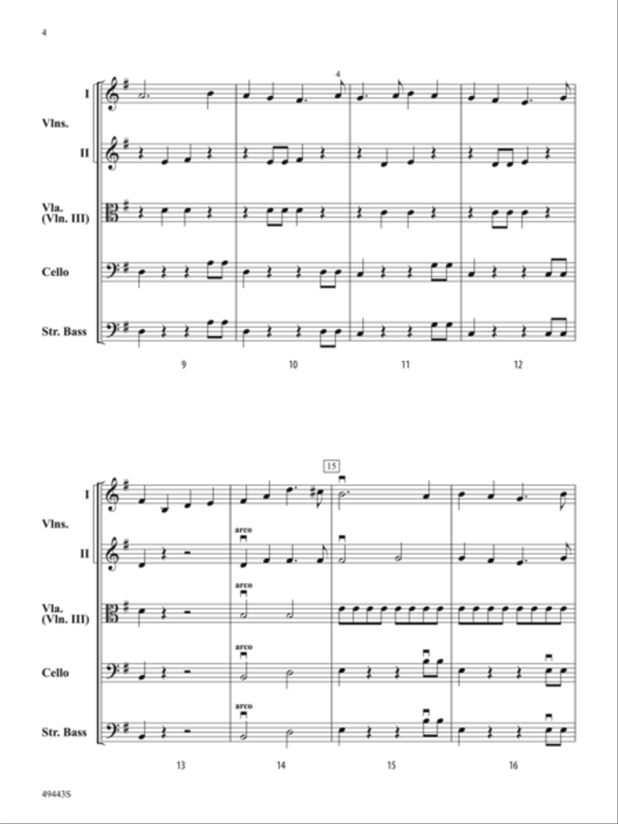 Grand Pursuit: Score Grand Pursuit: Score String Orchestra scores gallery preview page 4