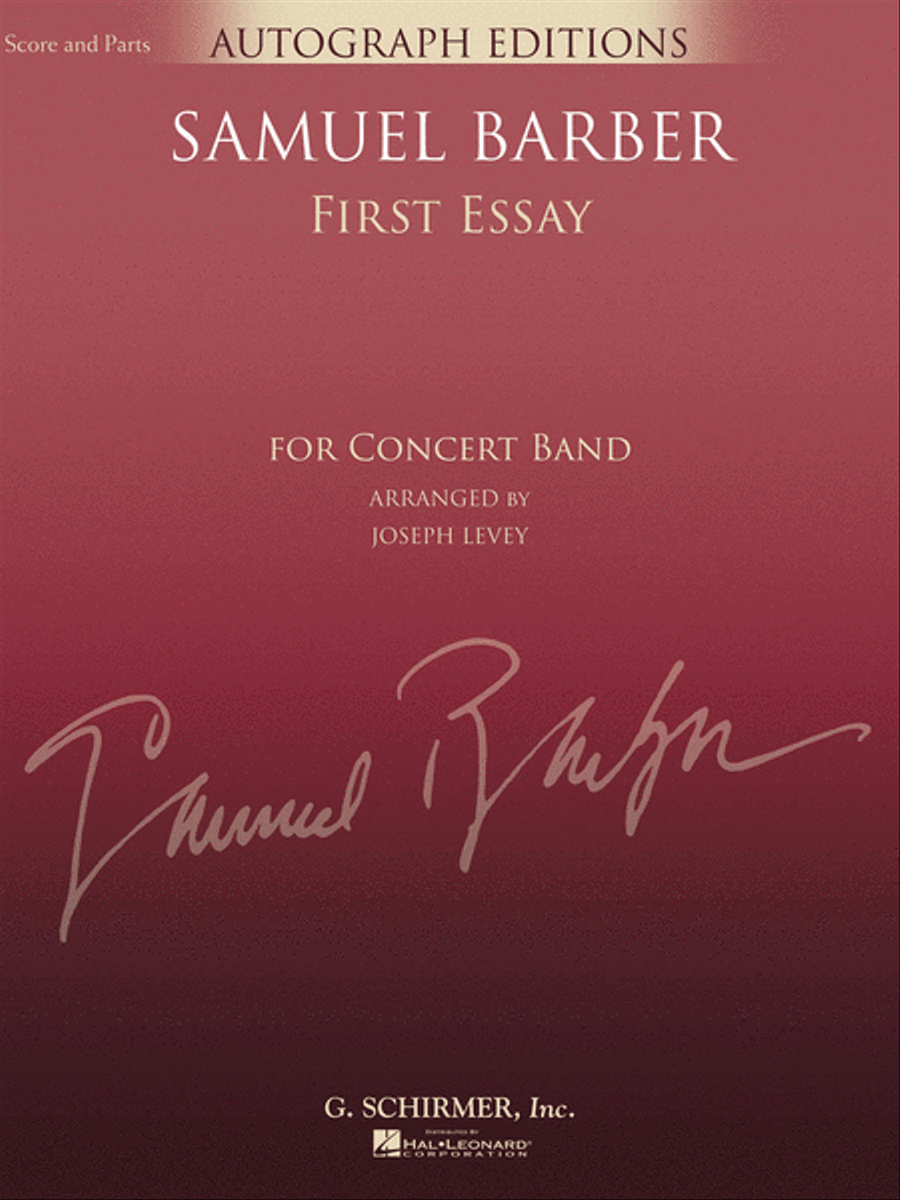 First Essay Concert Band scores gallery preview page 1