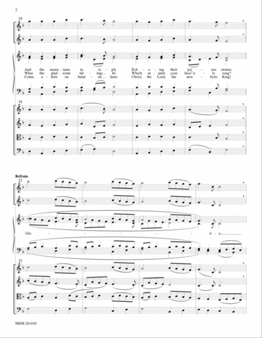 Angels We Have Heard On High Choir scores gallery preview page 2