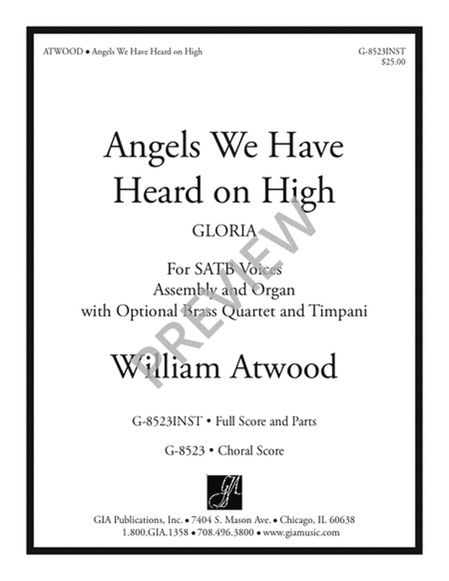 Angels We Have Heard on High - Full Score and Parts