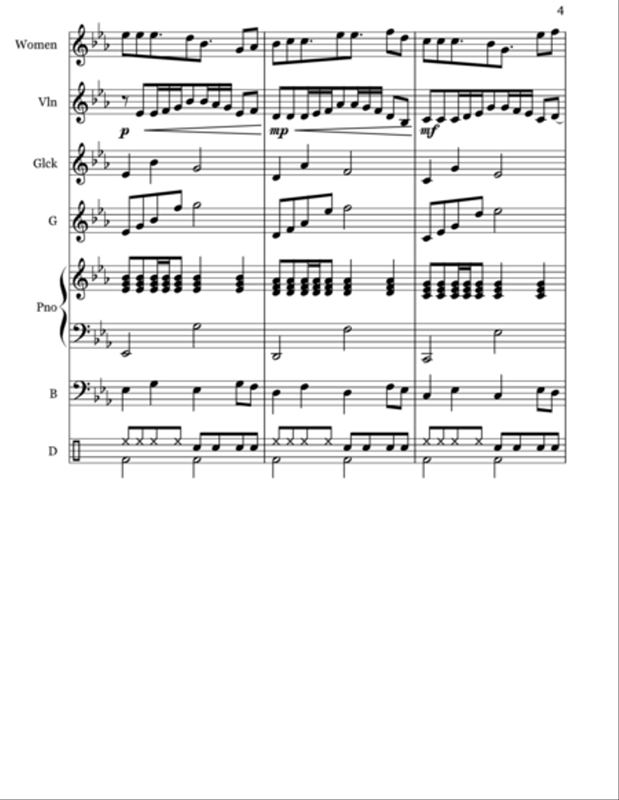 You Died for Me Unison Choir scores gallery preview page 4