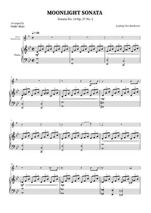 Moonlight Sonata for Baritone Sax and Piano Accompaniment