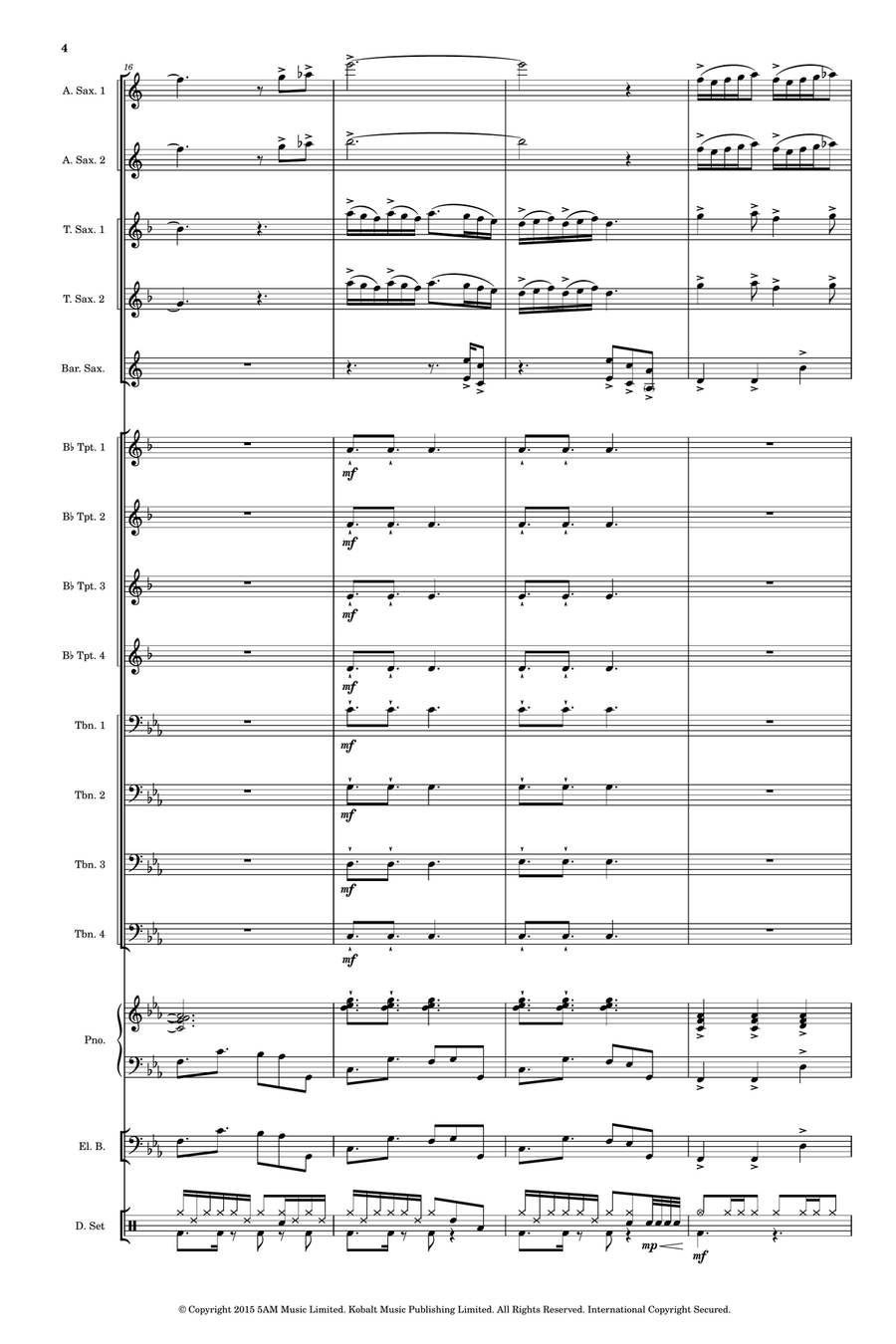 Overture Jazz Ensemble scores gallery preview page 4