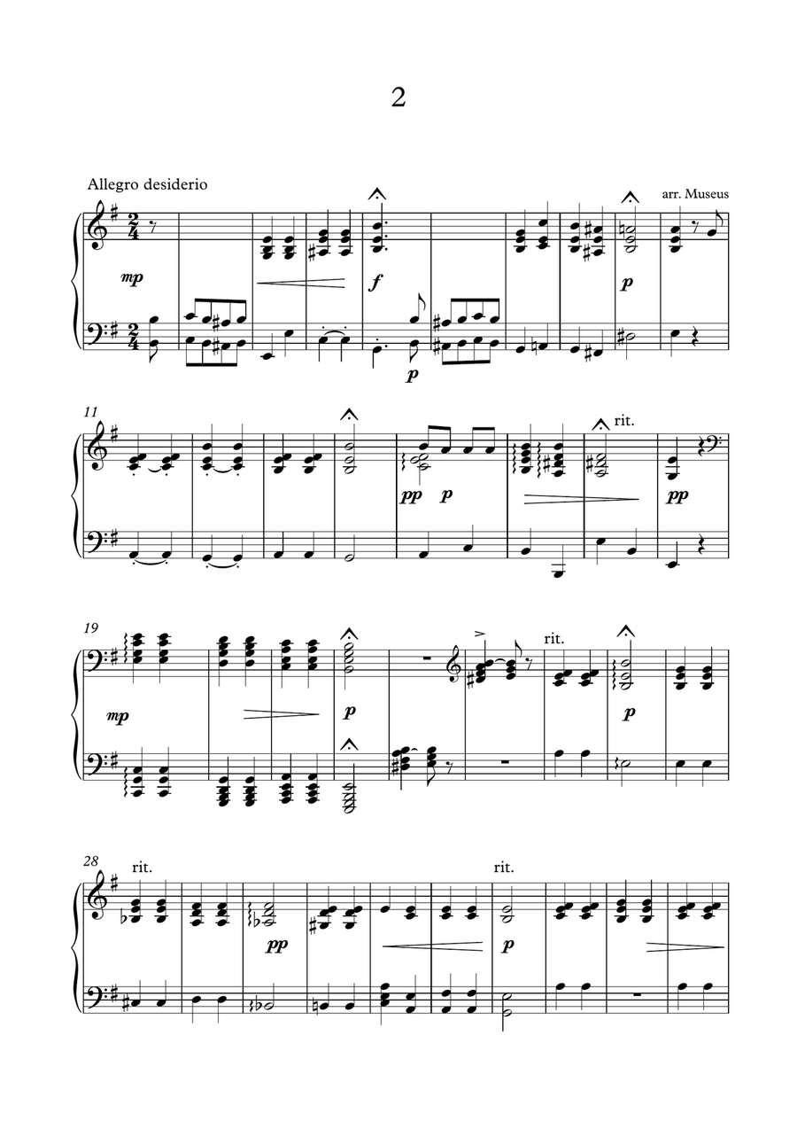 Short Piano Pieces by Edvard Grieg Small Ensemble scores gallery preview page 3