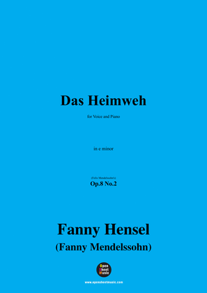 Fanny Mendelssohn-Das Heimweh,Op.8 No.2,in e minor