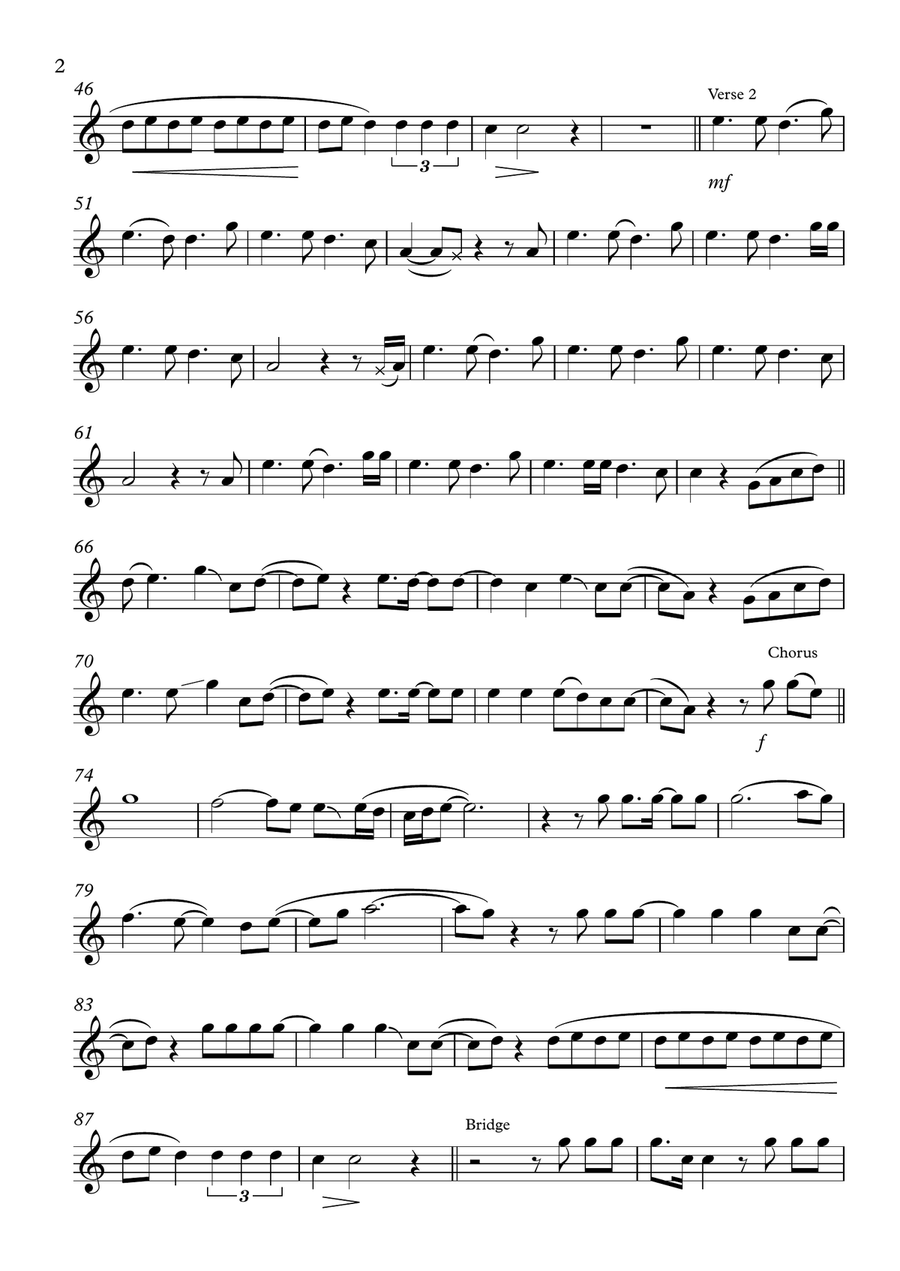 Love In The Dark Flute Solo scores gallery preview page 2