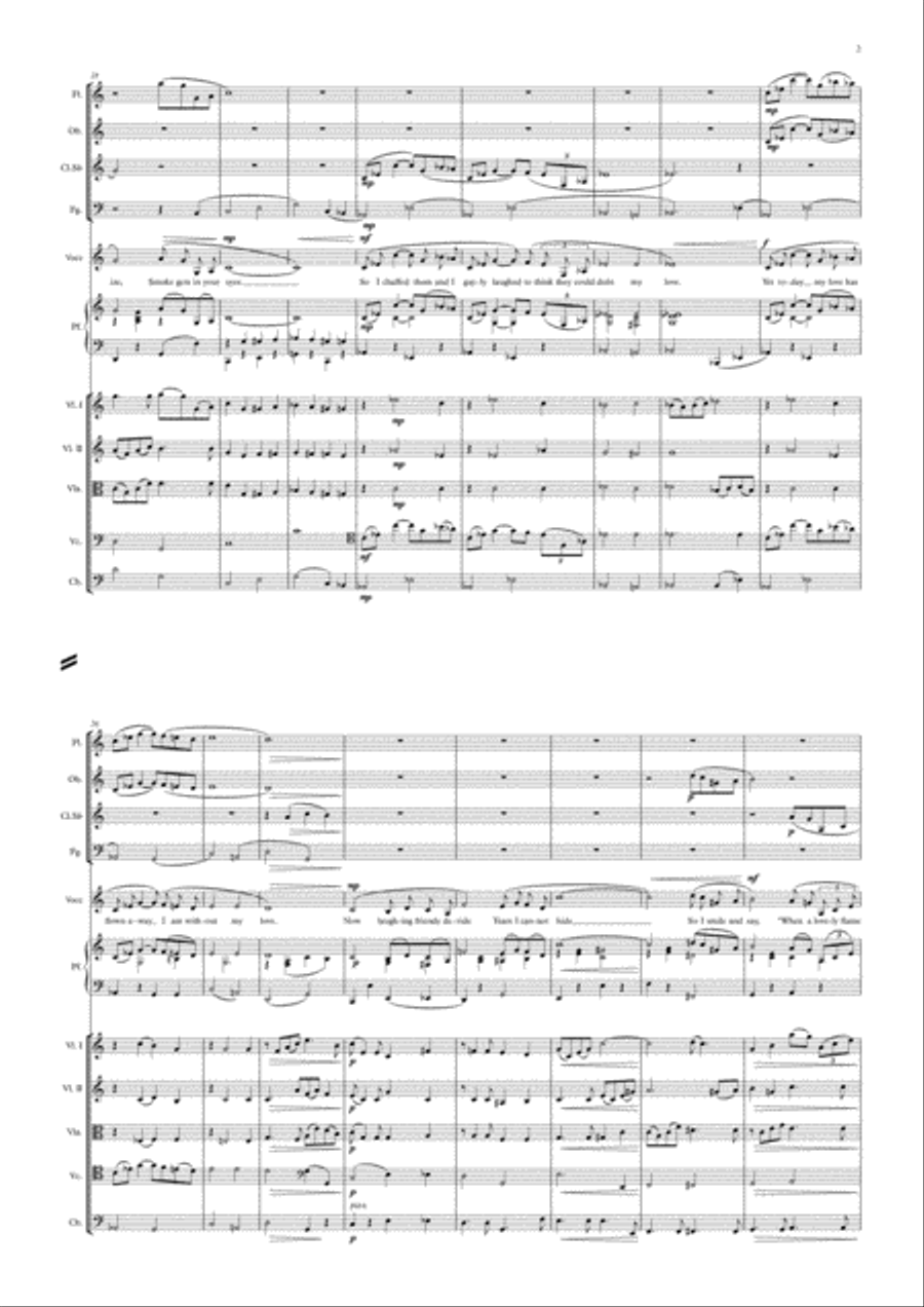 Smoke Gets In Your Eyes Woodwind Quartet scores gallery preview page 2