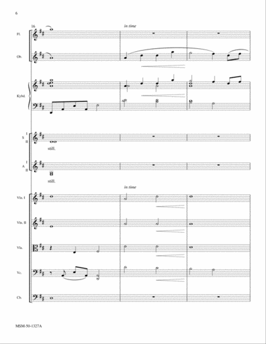 Still, Still, Still Choir scores gallery preview page 6