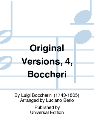 Original Versions, 4, Boccheri
