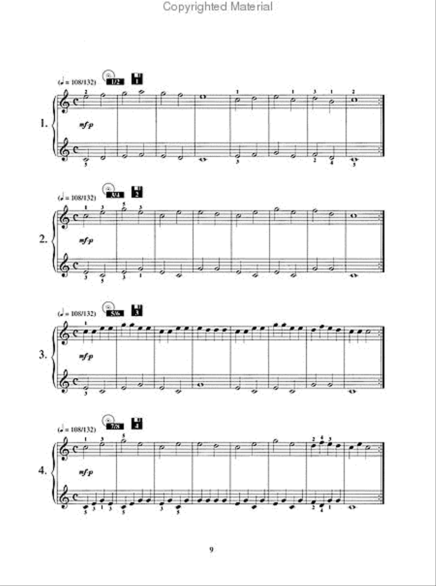 Czerny – Selections from The Little Pianist, Opus 823 Piano Method scores gallery preview page 3