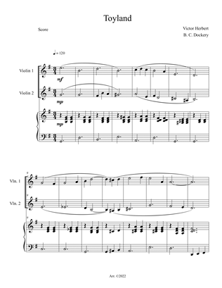 Toyland (Violin Duet with Piano Accompaniment)