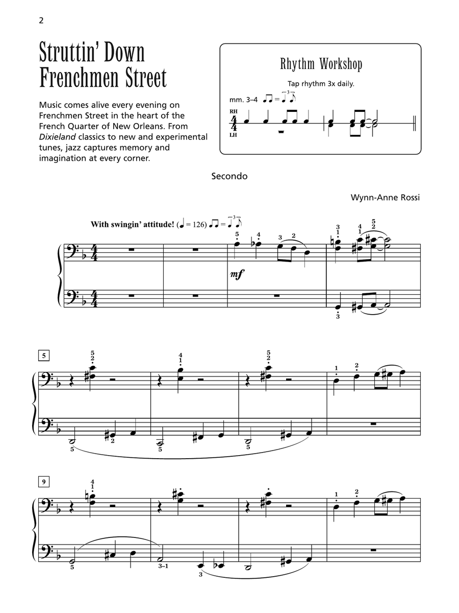 Struttin' Down Frenchmen Street - Piano Duet (1 Piano, 4 Hands)