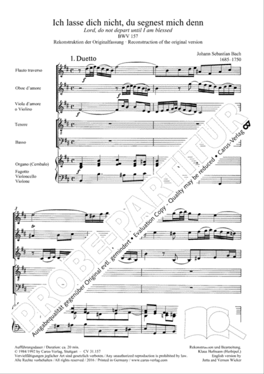 Lord, do not depart until I am blessed (Ich lasse dich nicht, du segnest mich denn) TB scores gallery preview page 8